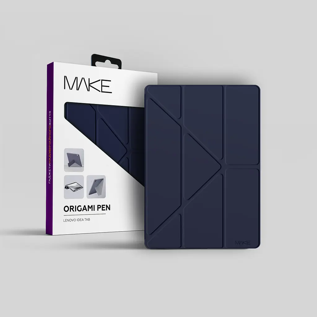 Чохол-книжка MAKE Lenovo Idea Tab Origami Pen Navy - фото 2