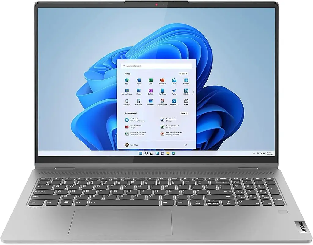 Ноутбук LENOVO FLEX 82Y1003ECF (16"WUXGA Touch/i7-1355U/16GB/1TB SSD/Win 11) - фото 4