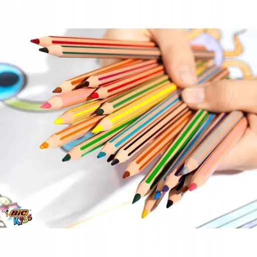 Олівці кольорові BIC Kids Evolution Strips 24 кольори (950525) - фото 3