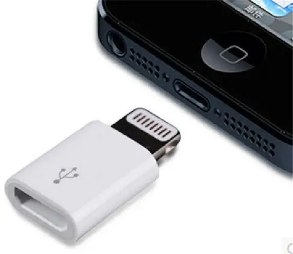 Перехідник-адаптер Apple micro Usb to iPhone 5 6 7 8 Lightning - фото 4