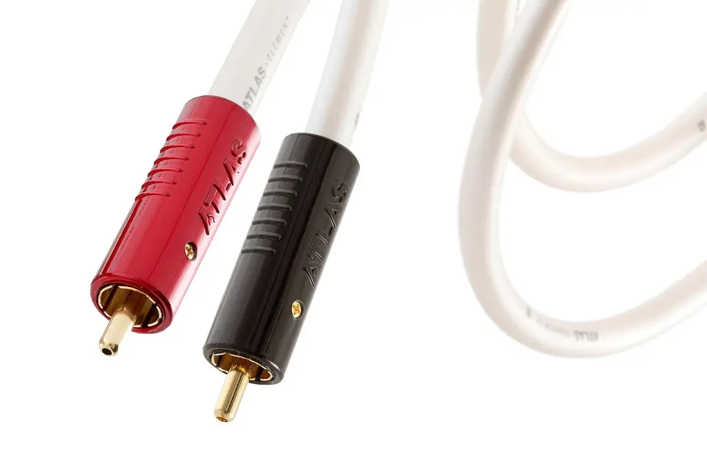 Межблочный аудиокабель 2RCA-2RCA Atlas Cables Element Acromatic 1m - фото 2