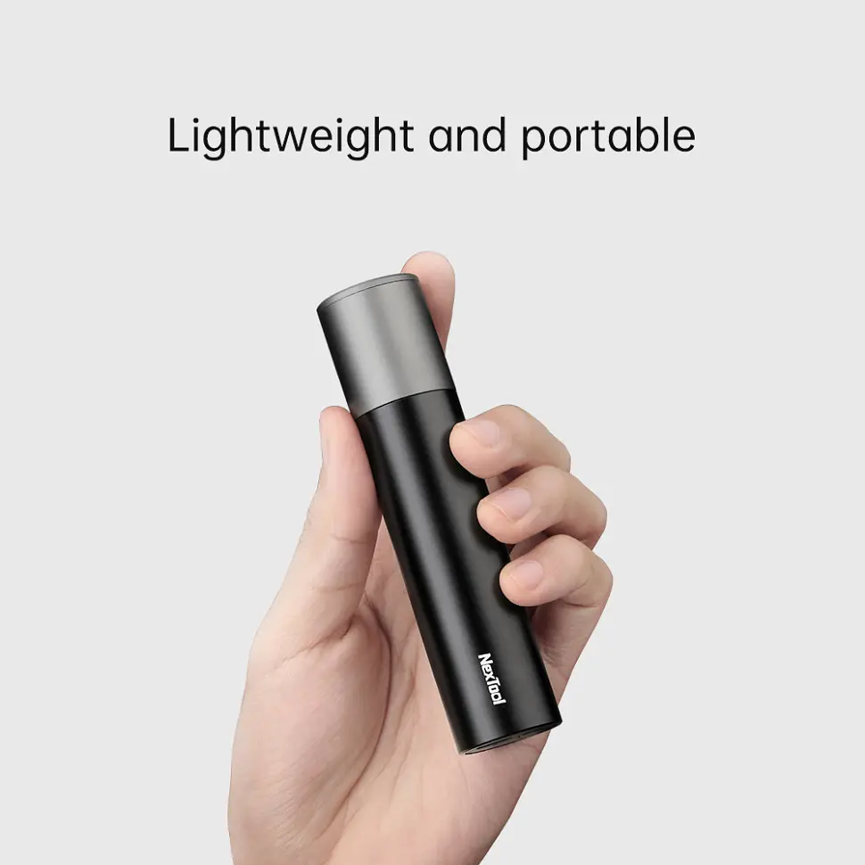 Кишеньковий ручний акумуляторний ліхтар NexTool Zoom Flashlight, 150 лм, алюмінієвий корпус (NE20162, NE20163) - фото 4