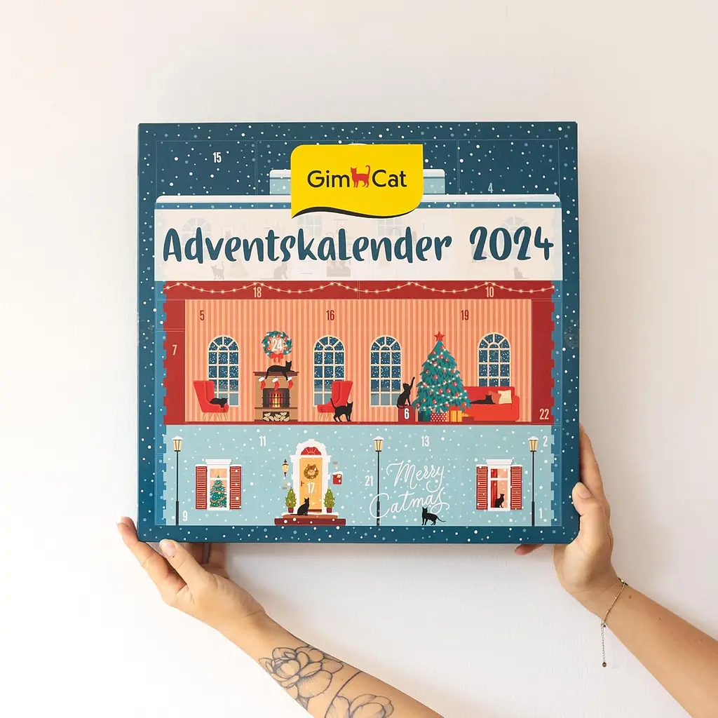 Адвент календарь GimCat Adventskalender 2024 для кошек 550 г - фото 5