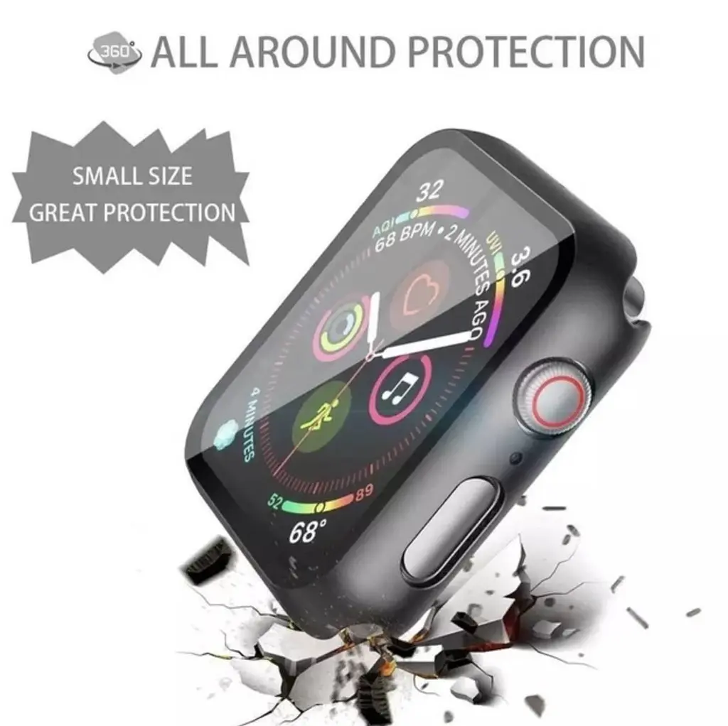 Захисний чохол зі склом Choice для Apple Watch 41 мм Чорний - фото 3
