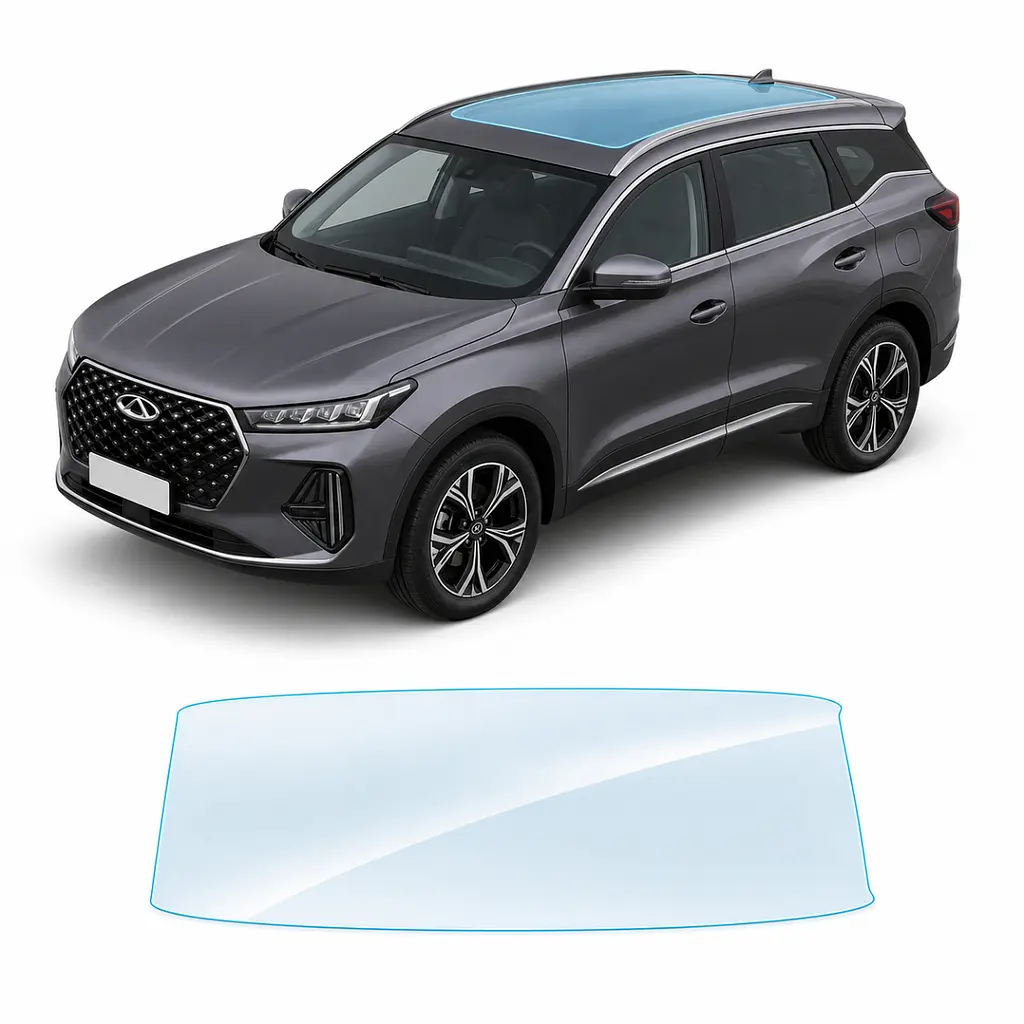 Антигравійна захисна бронеплівка за лекалами для Chery Tiggo 7 Pro Max (PHEV) I 2024- зона даху