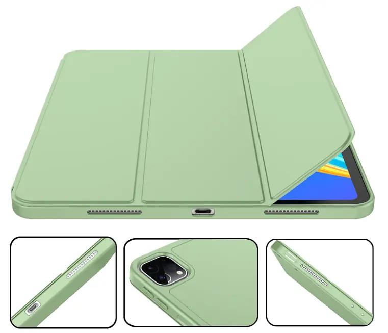Чохол-книжка DK для Apple iPad Pro 11" 2gen 2020 екокожа/силікон Smart Case cлот стилус (011190) light green - фото 3