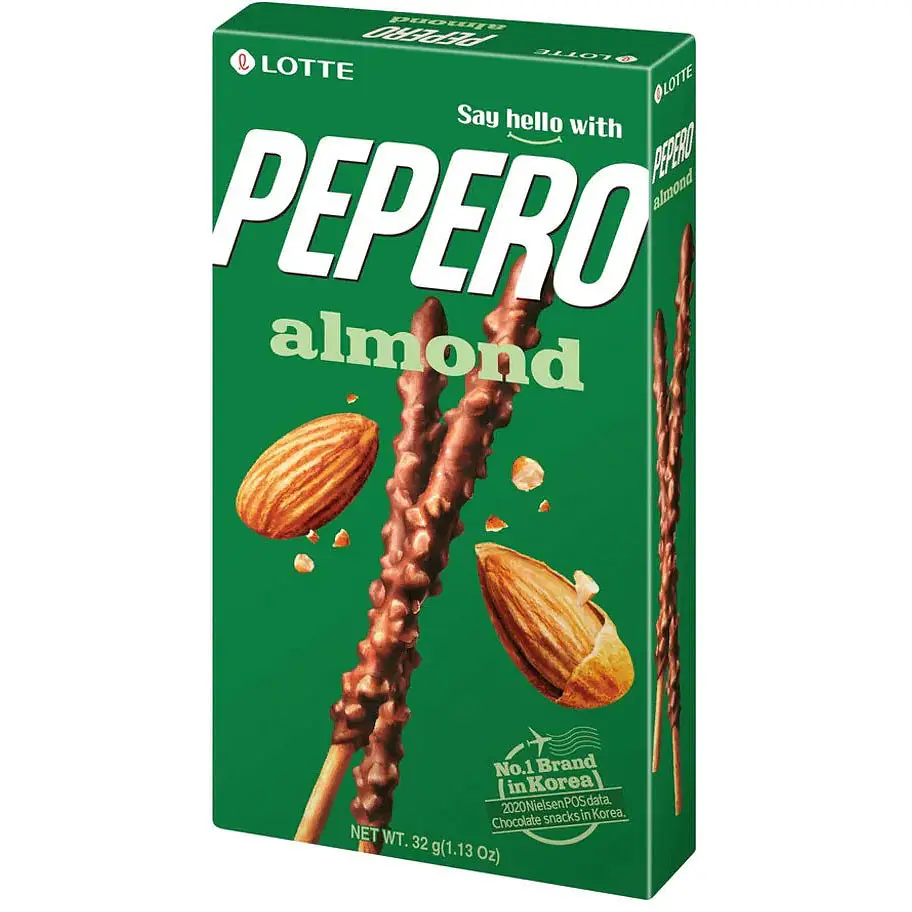 Соломка Lotte Pepero Almond з мигдалем 32 г