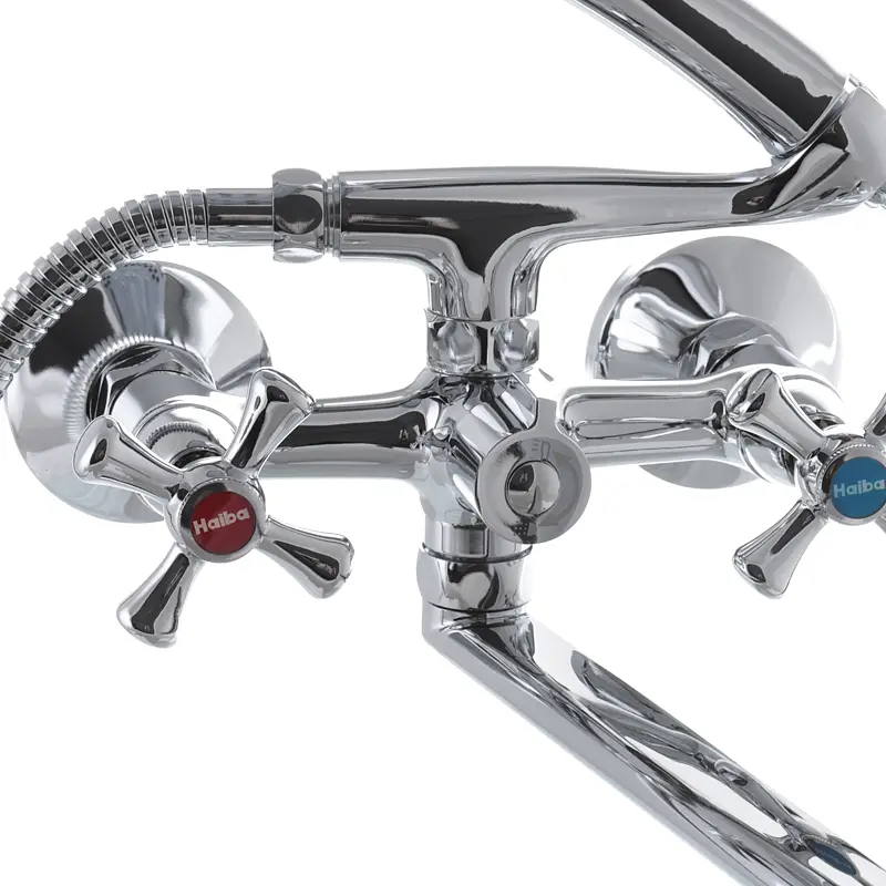 Смеситель для ванны Haiba Smes 140 HB0780 Хром - фото 4