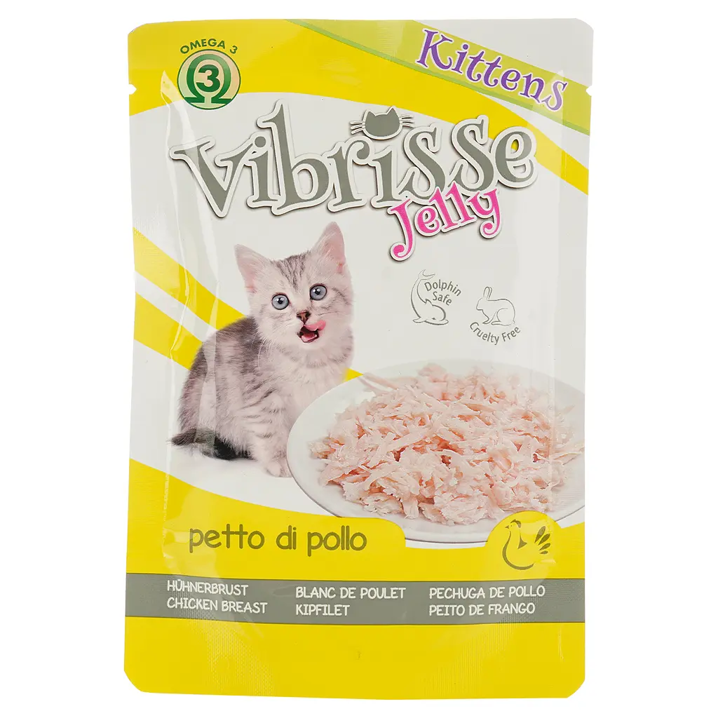 Влажный корм для котят Vibrisse Jelly Куриная грудинка в желе 70 г (C1018991) - фото 2