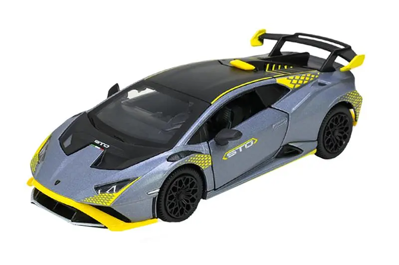 Іграшкова машинка гоночна Lamborghini STO 1:32 Автопром світлозвукові ефекти металева 68716AB/AG, в короб.18x9x8 см - фото 2