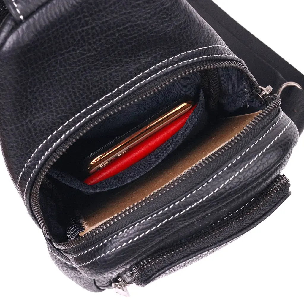 Кожаная сумка мужская Vintage 16х18х8 см sum0022401 - фото 4