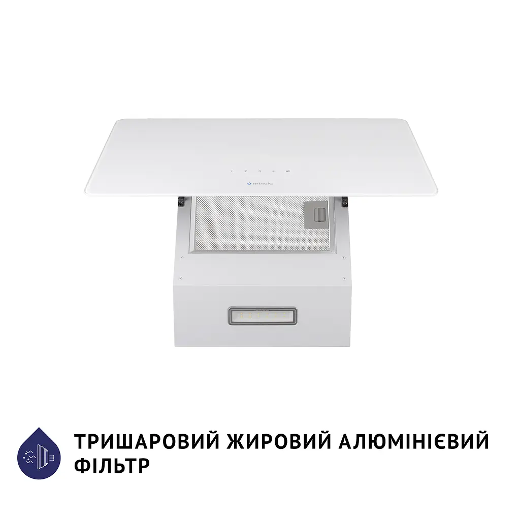 Витяжка декоративна похила MINOLA HVS 5224 WH 700 LED - фото 6