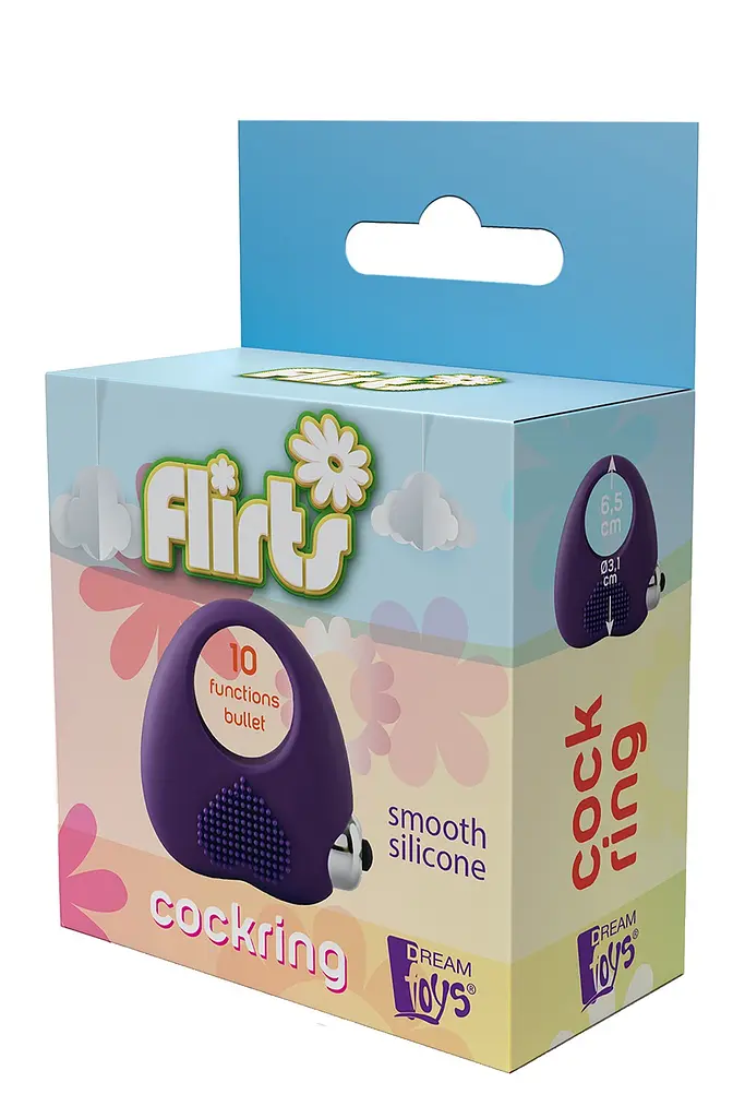 Ерекційне кільце Dream Toys Flirts Cockring, 6.5 см (фіолетовий) - фото 2