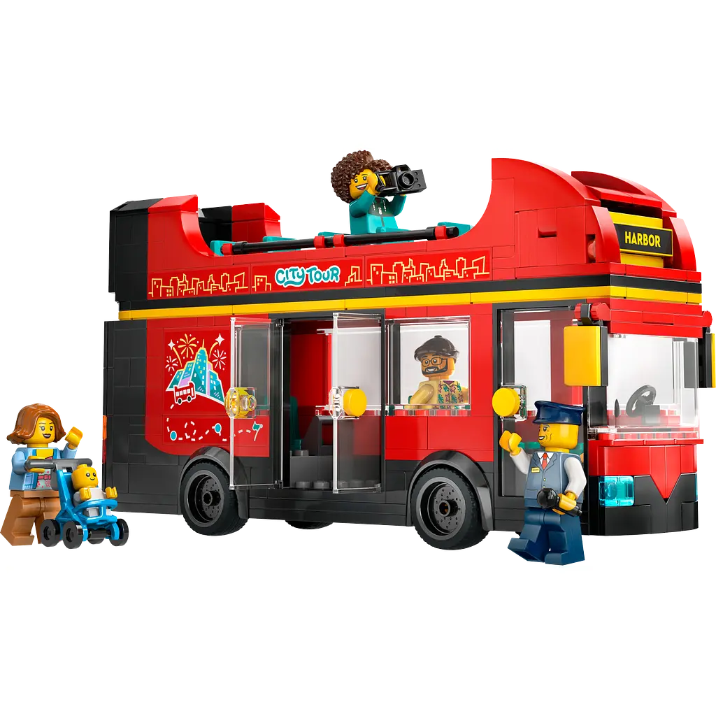 Конструктор LEGO City Червоний двоповерховий екскурсійний автобус 384 деталі (60407) - фото 3