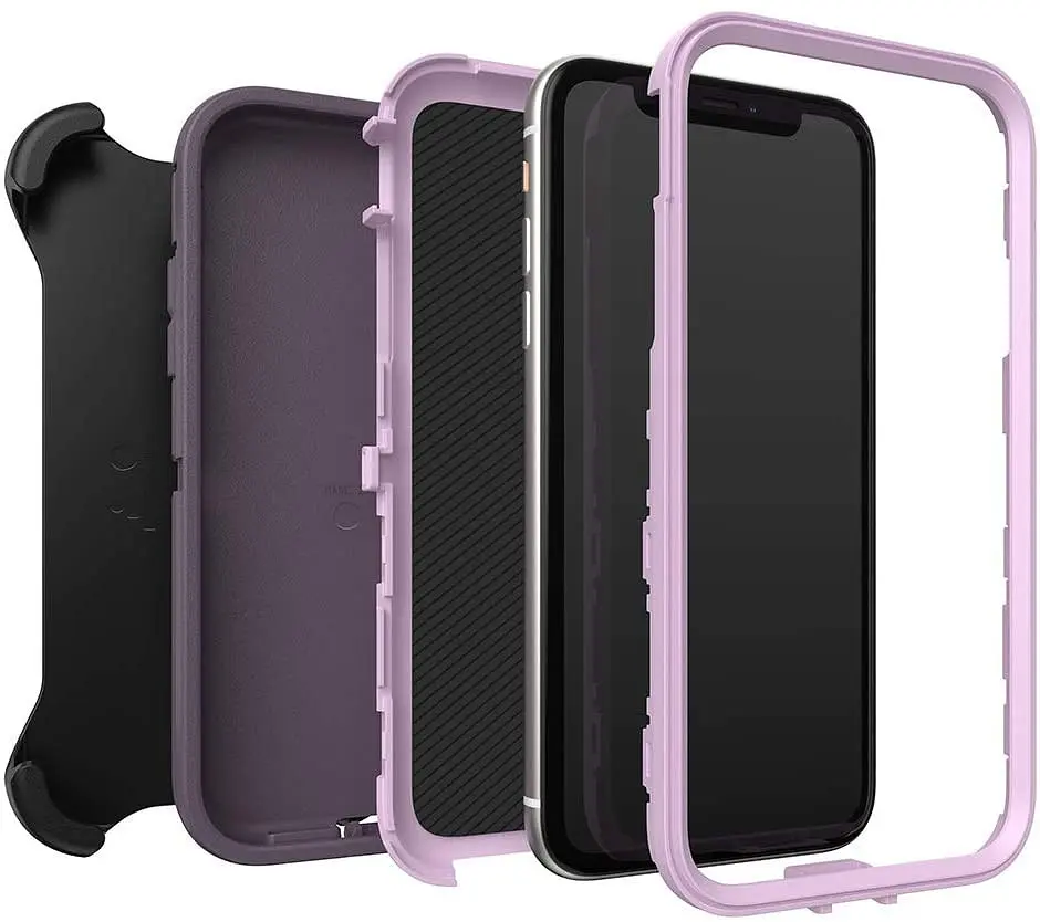 Чохол протиударний з кліпсою OtterBox Defender Series 77-62458 для iPhone 11 (6.1") Purple Nebula - фото 4