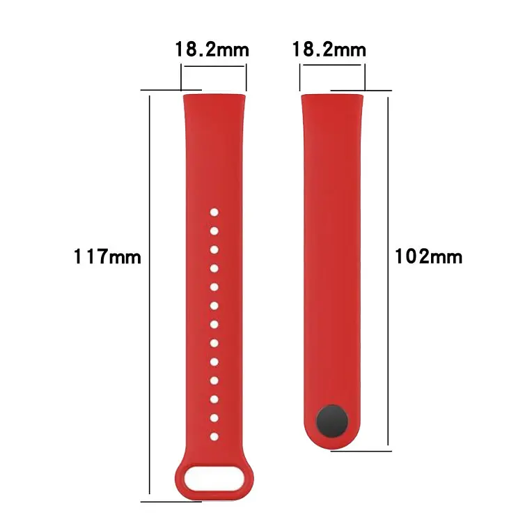 Силиконовый ремешок Primo для фитнеса браслета Xiaomi Redmi Smart Band Pro (M2101B1/BHR5501GL) Red - фото 4