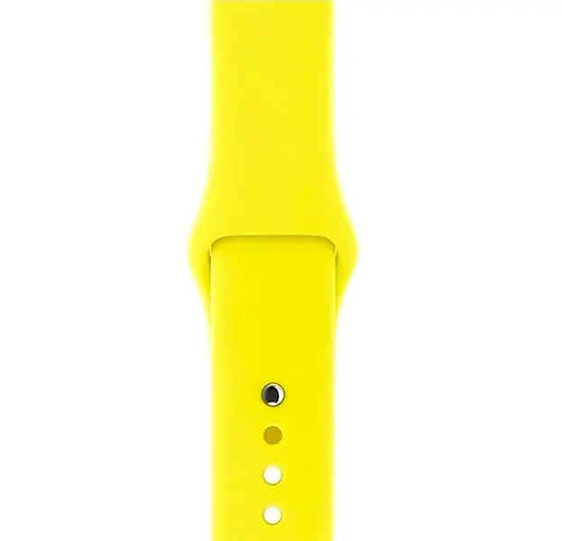 Силиконовый ремешок Watchbands для Apple Watch 42mm Размер ML желтый (WB101YELLOW) - фото 2