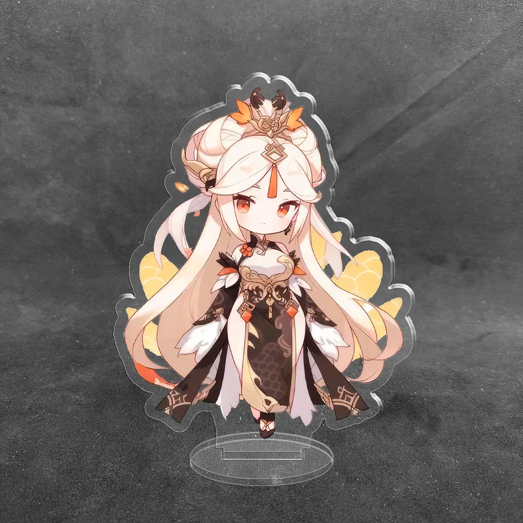 Акрилова колекційна фігурка Геншин Імпакт - Genshin Impact Chibi Нін Гуан 10 см - фото 2