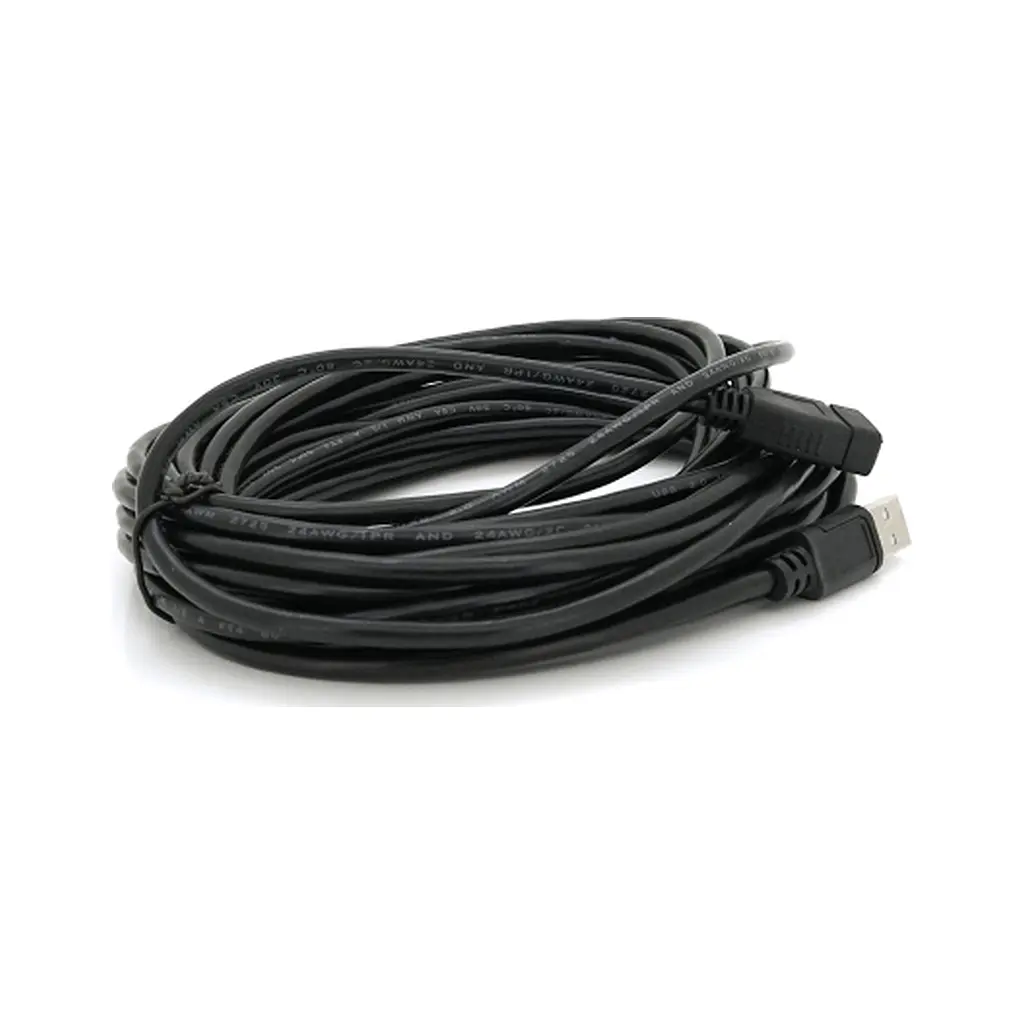 Дата кабель USB 2.0 AM/AF 10.0m ferrite black Voltronic (YT-AM/AF-10BL) - фото 2