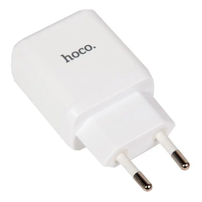 Быстрое зарядное устройство Hoco n5 2 порта 20w блок белый 6931474738905 - фото 2