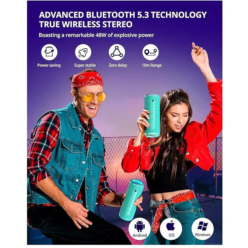 Портативна колонка Tronsmart Lite T7 24W TWS Bluetooth Light Green - фото 7
