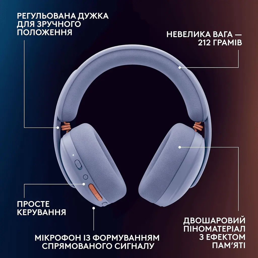 Ігрова гарнітура Logitech G325 Lightspeed Wireless Lilac (981-001538) - фото 9
