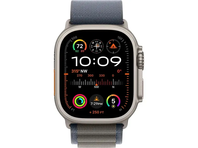Смарт-годинник Apple Watch Ultra 2 GPS + Cellular 49mm Titanium Case with Blue Alpine Loop - Large (MREQ3/MRFD3) - фото 2