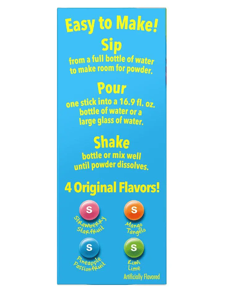 Порошковий напій Skittles Tropical Singles To Go Variety Pack 57.4 г - фото 3