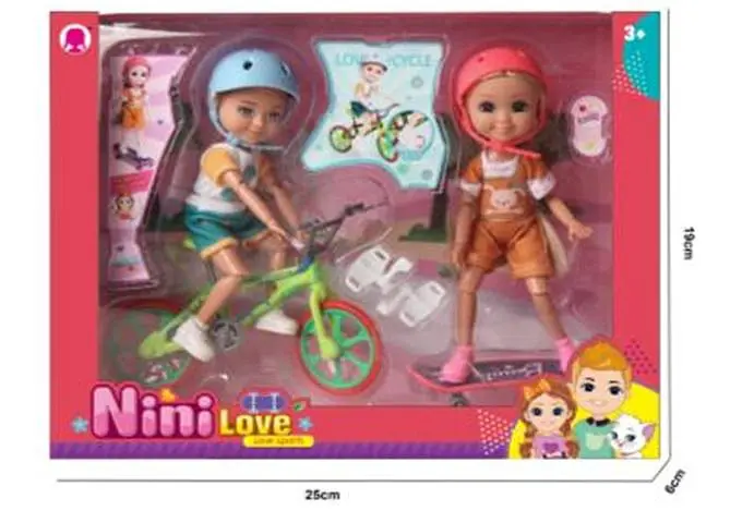 Ігровий набір лялька з велосипедом Love bicycle (57856/7)