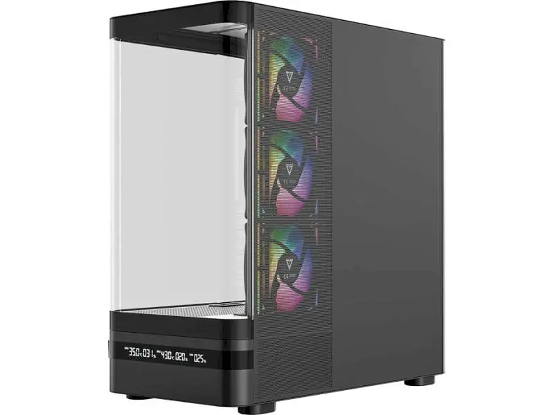 Корпус MODECOM VOLCANO AQ200 ARGB MIDI BLACK (MC-A-AQ200-4FA-B) - фото 10