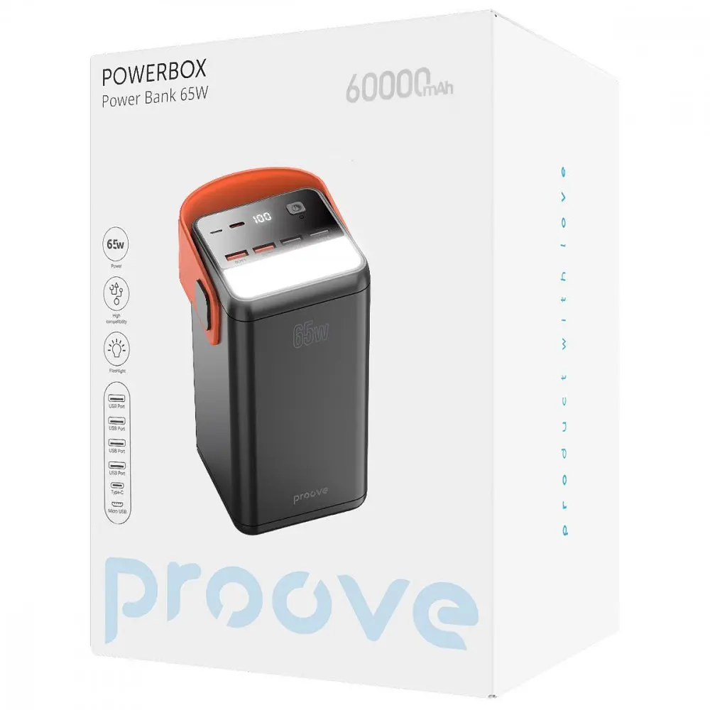 Портативна Батарея Proove Powerbox 65W 60000mAh - фото 2