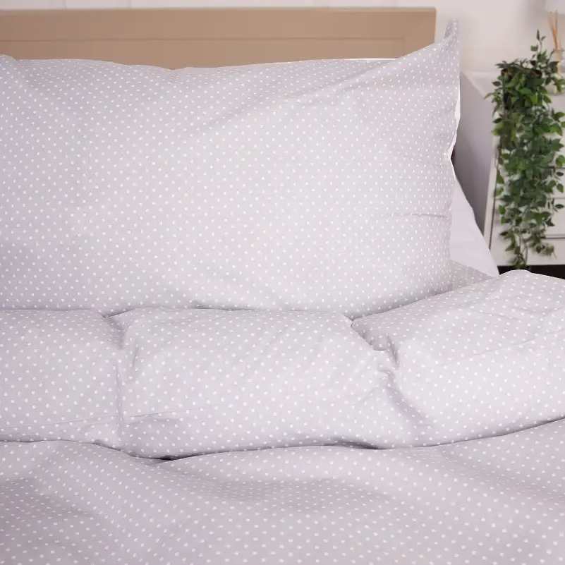 Наволочка MirSon Ranforce Elite 17-4831 Eugene 40х40 см біло-сіра (2200009391897) - фото 3