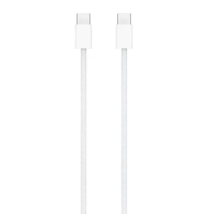 Кабель для зарядки Type-C – Type-C, 1 м, білий, швидка зарядка, для телефону та планшету - фото 3