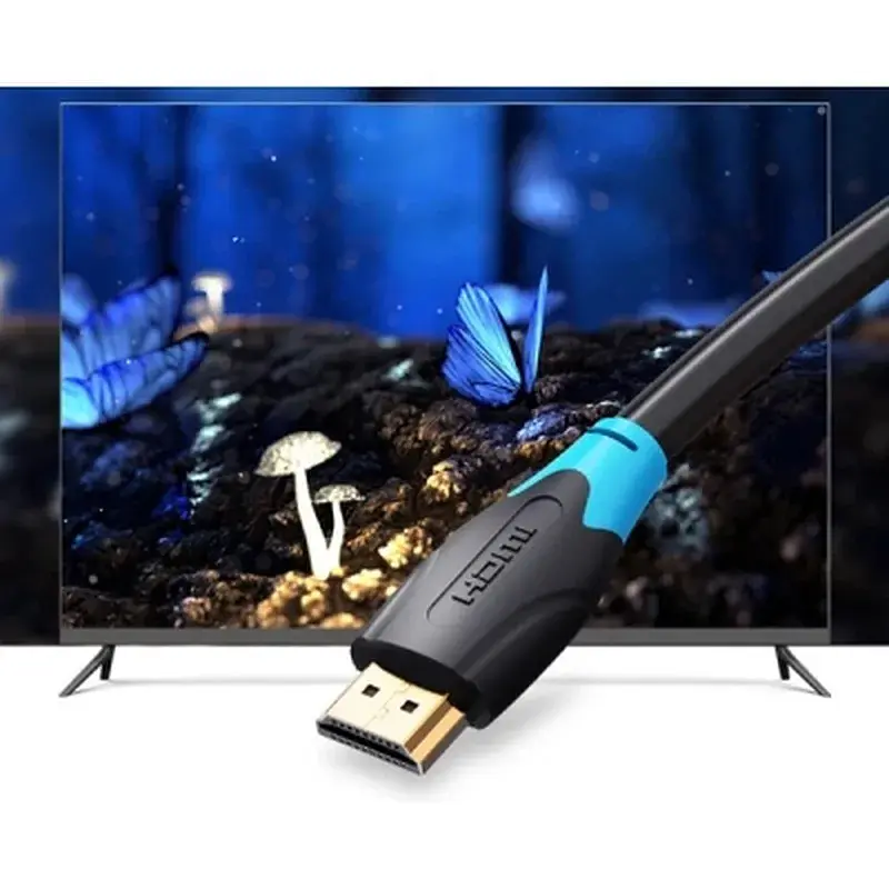 Кабель мультимедійний HDMI M to HDMI M 0.75m V2.0 4K60Hz black Vention (AACBE) - фото 3