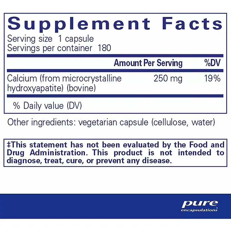 Кальций Pure Encapsulations 180 капсул - фото 2