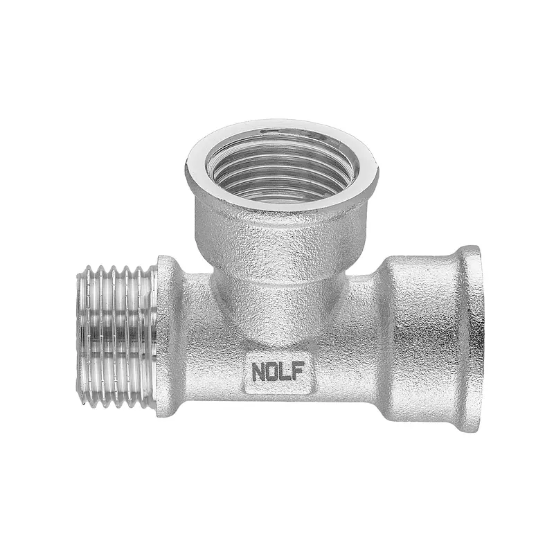 Трійник Nolf Nfc.T06FFM-N-1/2''FFM нікельований NF3097 - фото 2