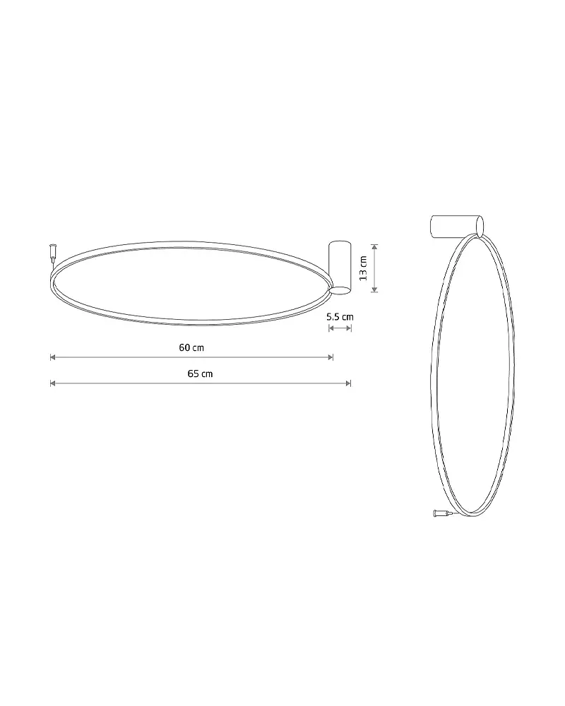 Люстра Nowodvorski 11603 Circolo LED M 1x21W 3000K 660Lm IP20 Белая - фото 6