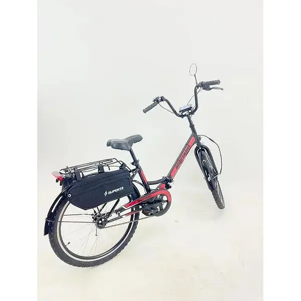 Електровелосипед Mustang 24 дюйми 500W 36V 18Ah червоний - фото 5