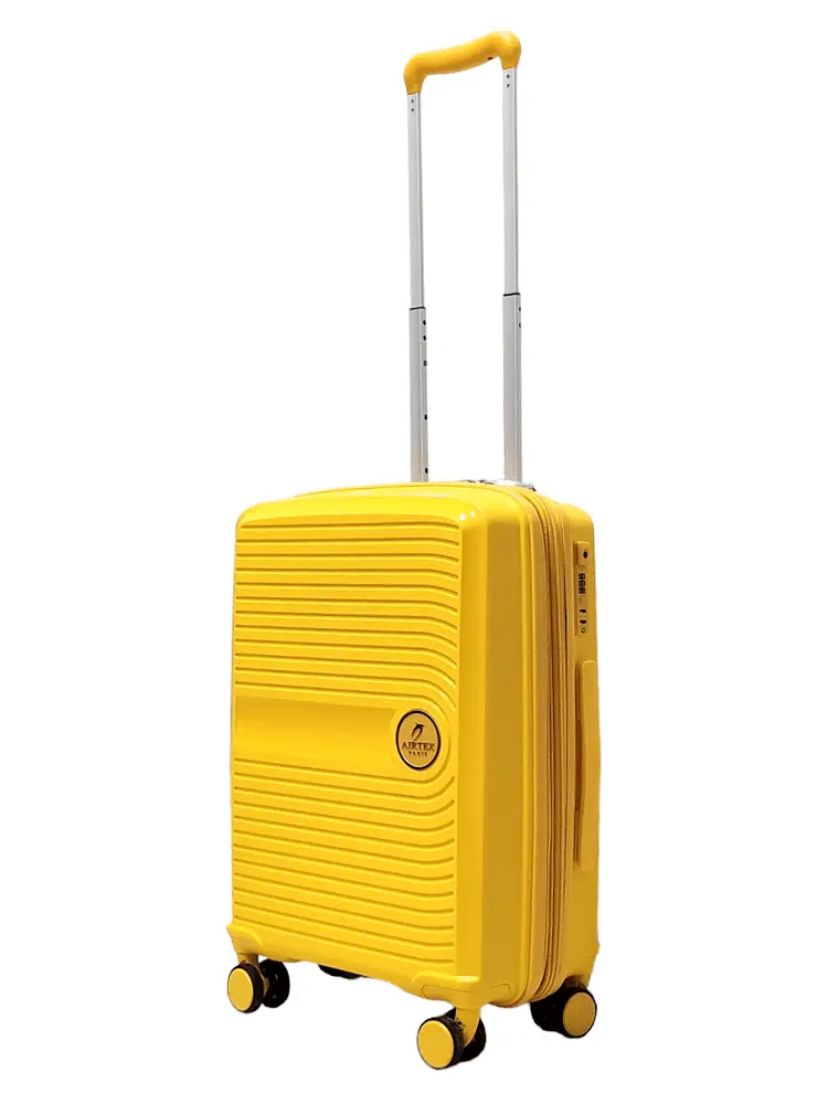Валіза маленька S поліпропілен Airtex 223 58×40×22см 38л Жовтий - фото 2