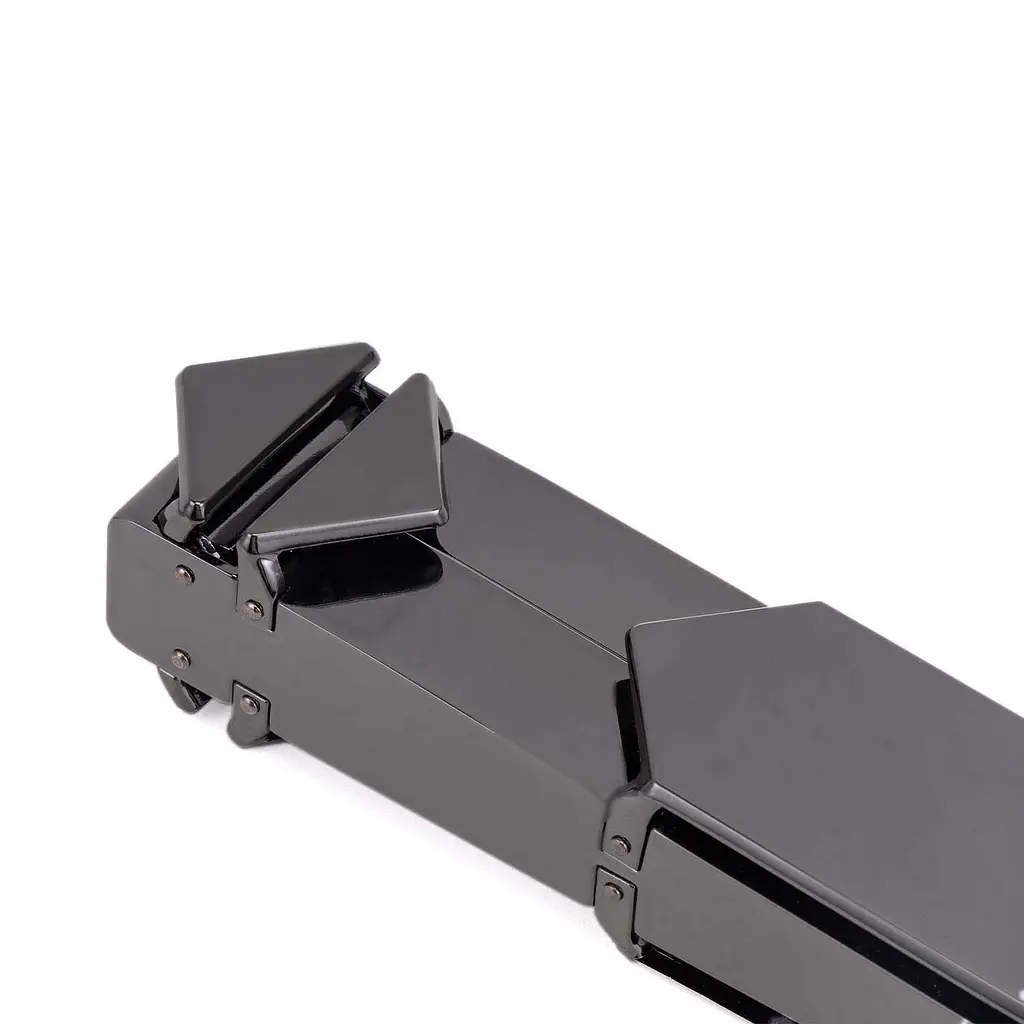 Регульована шльопалка LOCKINK Adjustable Slapper for Impact Play, чорна, натуральна шкіра - фото 2