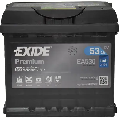 Акумулятор автомобільний EXIDE PREMIUM 53A (EA530) - фото 3