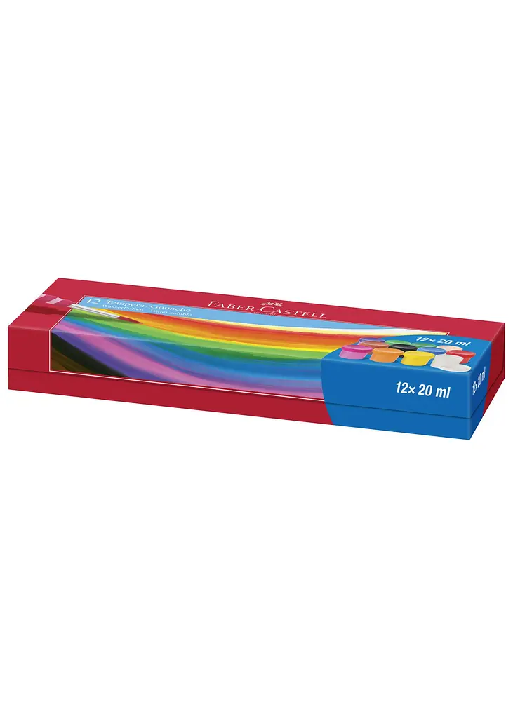 Гуаш FABER CASTELL 12 кол. 20 мл темпера (121050)