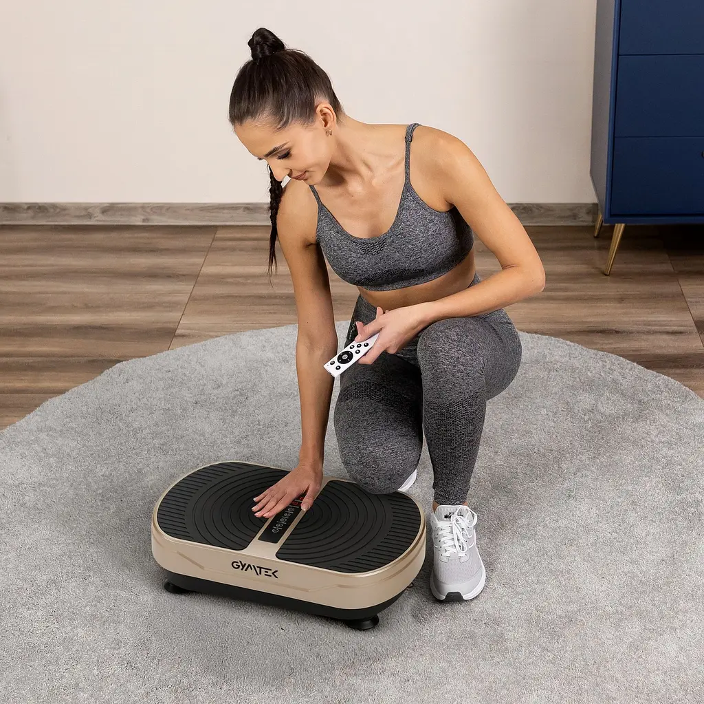 Вібраційна платформа GYMTEK XP300 золотистий - фото 8