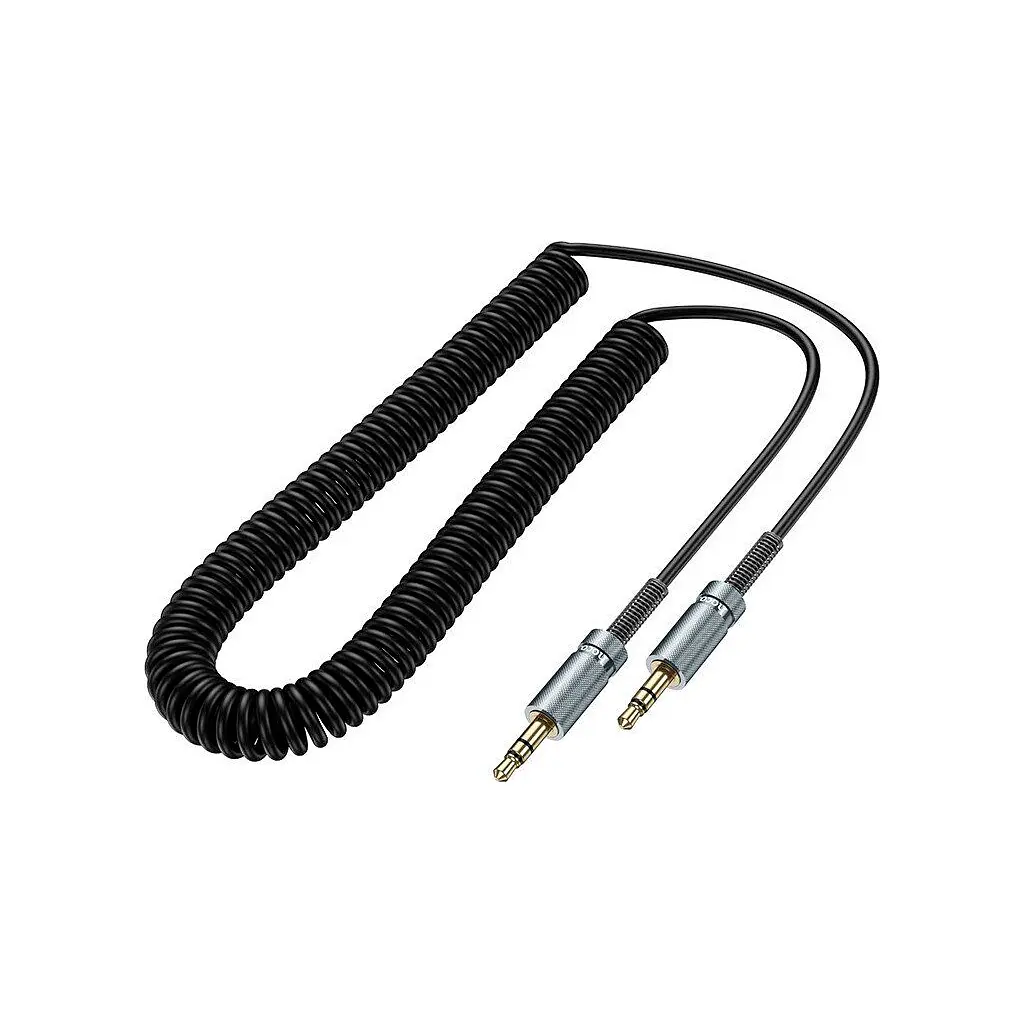 Кабель мультимедійний 3.5mm M to 3.5mm M 3.0m Black HOCO (6942007631235)