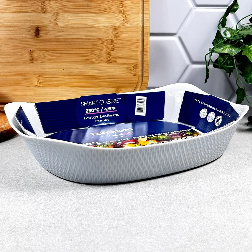 Форма скляна Luminarc Smart Cuisine Wavy Granit для запікання овальна 34 x 25 см (X1629) - фото 3