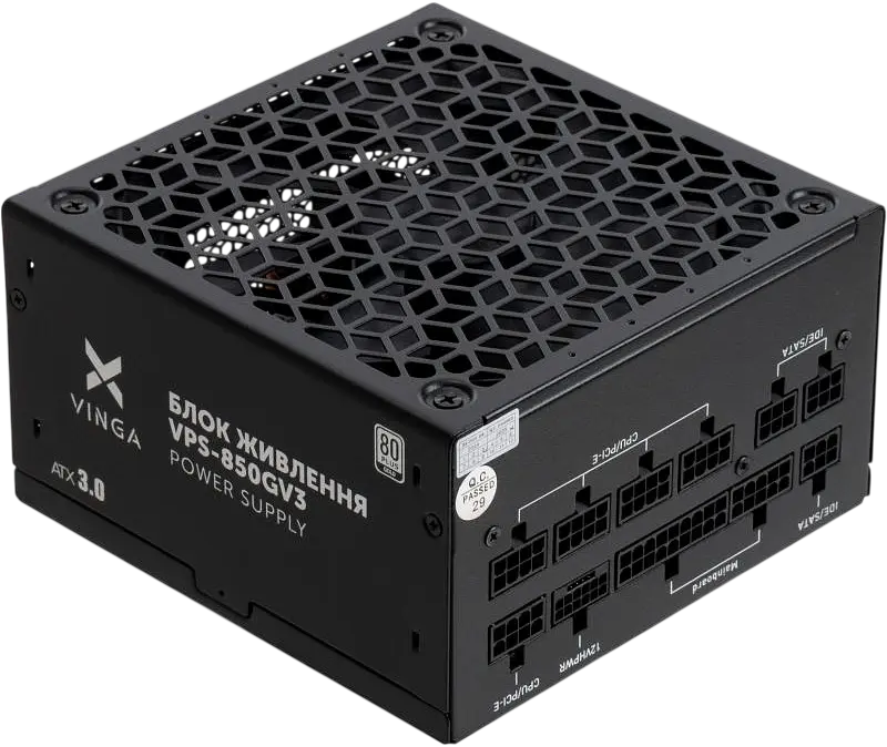 Блок живлення Vinga 850W 80+ Gold Black (VPS-850GV3) - фото 6