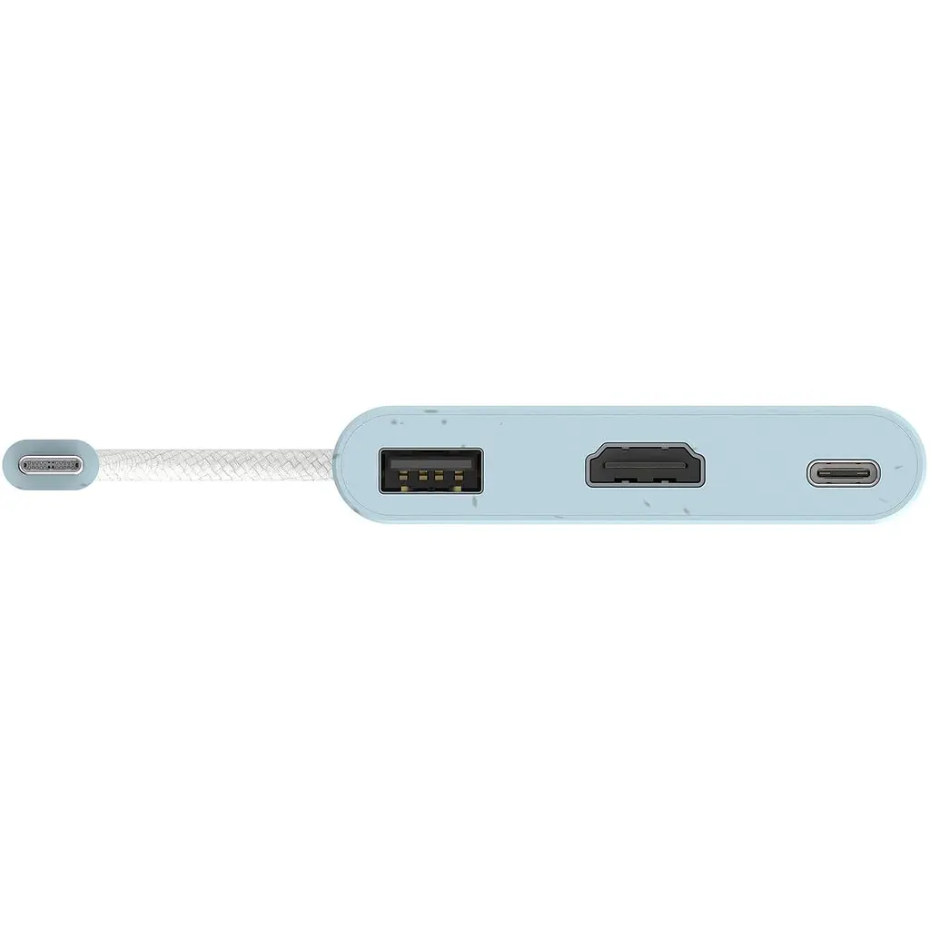 Багатопортовий мультиадаптер J5create JCA379EC-N, USB Type-C 3-в-1 блакитний - фото 3