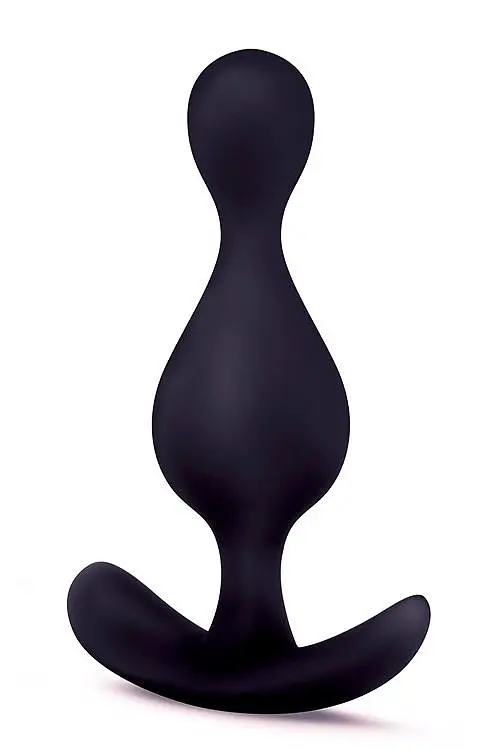 Анальная пробка Anal Adventures Platinum 12 см (черный) - фото 2