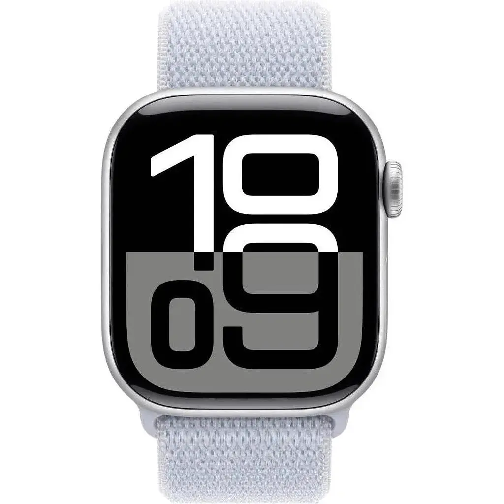 Смарт-часы Apple Watch Series 10 GPS 42mm Silver Aluminum Case w. Blue Cloud Sport Loop MWWD3 - фото 2