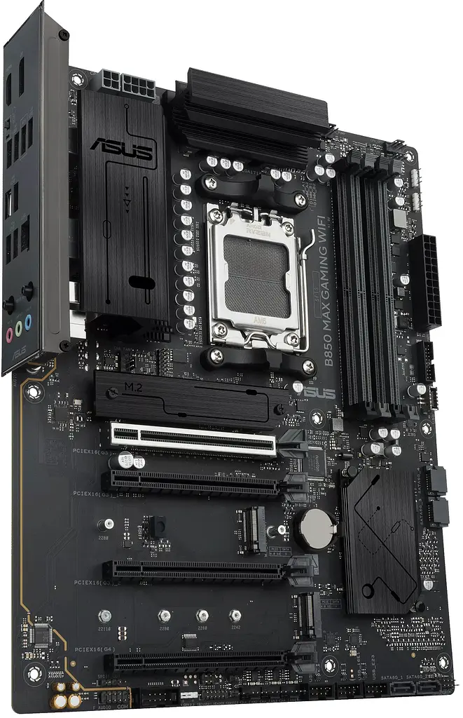 ASUS Материнська плата ASUS B850 MAX GAMING WIFI sAM5 B850 4xDDR5 M.2 HDMI DP ATX - фото 2